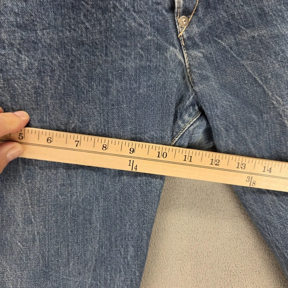 VTG Levis Engineered Shorts Mens 30 Blue Buckle Back Twisted Jorts 12
